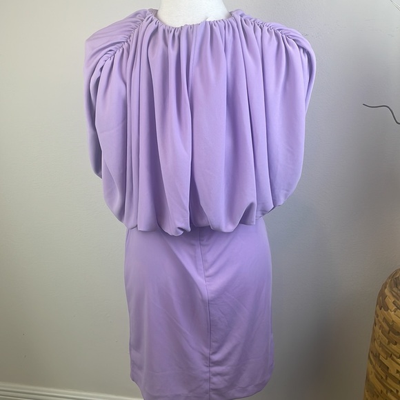 Retail $398 NWT RONNY KOBO Kelly Mini Dress In Purple Lavender Dress - Picture 3 of 7